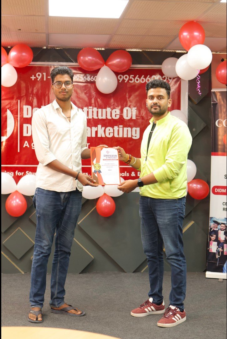 DIDM Varanasi Certificate of Participation